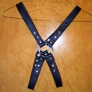Leather Bondage Harness XS
